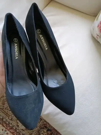 Zapatos de Tacón Negro Marca Ansonia - miniatura 2