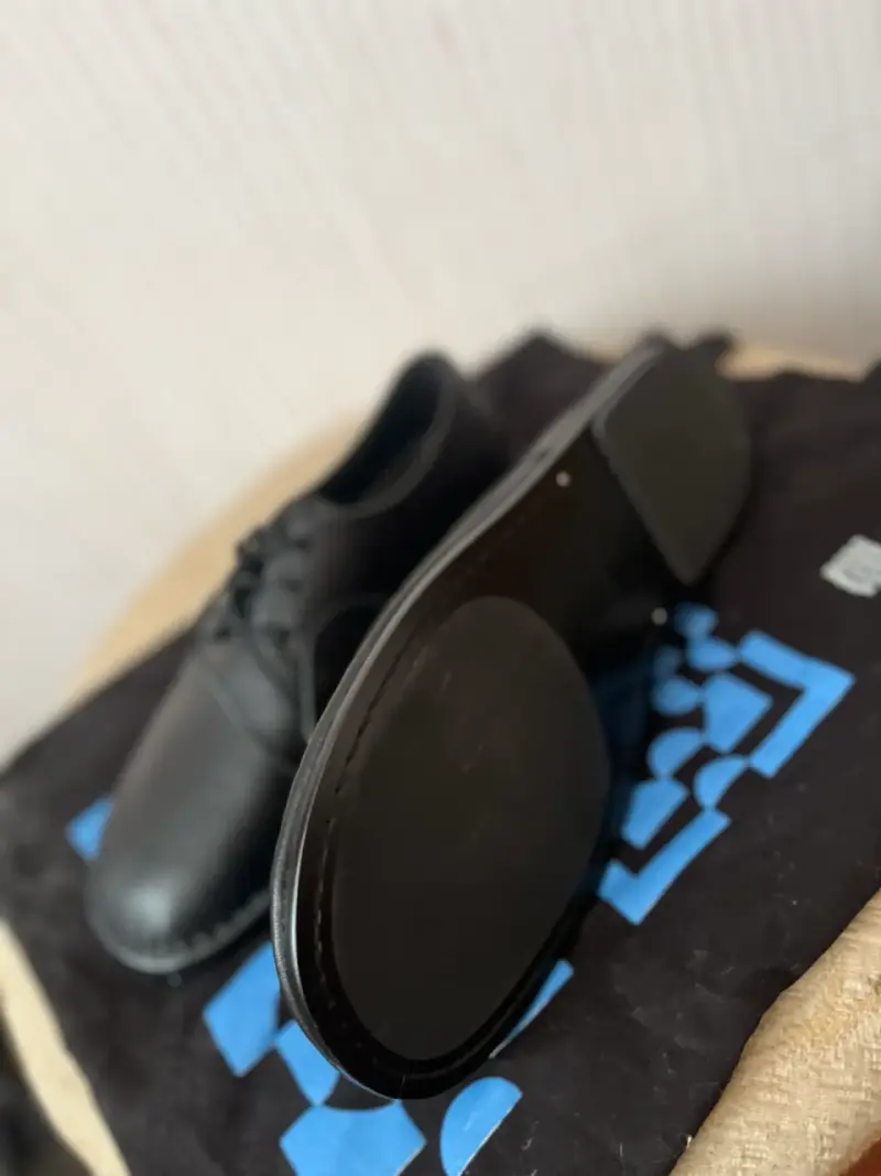 Zapatos de cuero negro para hombre - 2