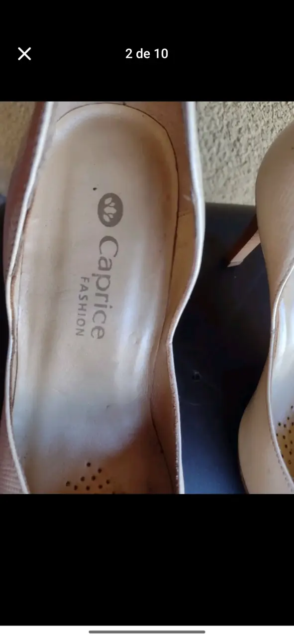 Zapatos de Tacón Beige Caprice Fashion - 1