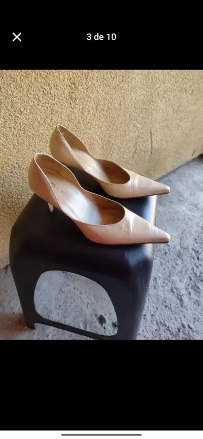 Zapatos de Tacón Beige Caprice Fashion - miniatura 3