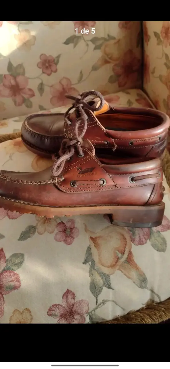 Zapatos náuticos de cuero Rockport marrones - 3