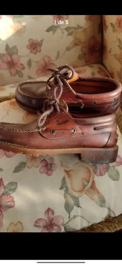 Zapatos náuticos de cuero Rockport marrones - miniatura 3