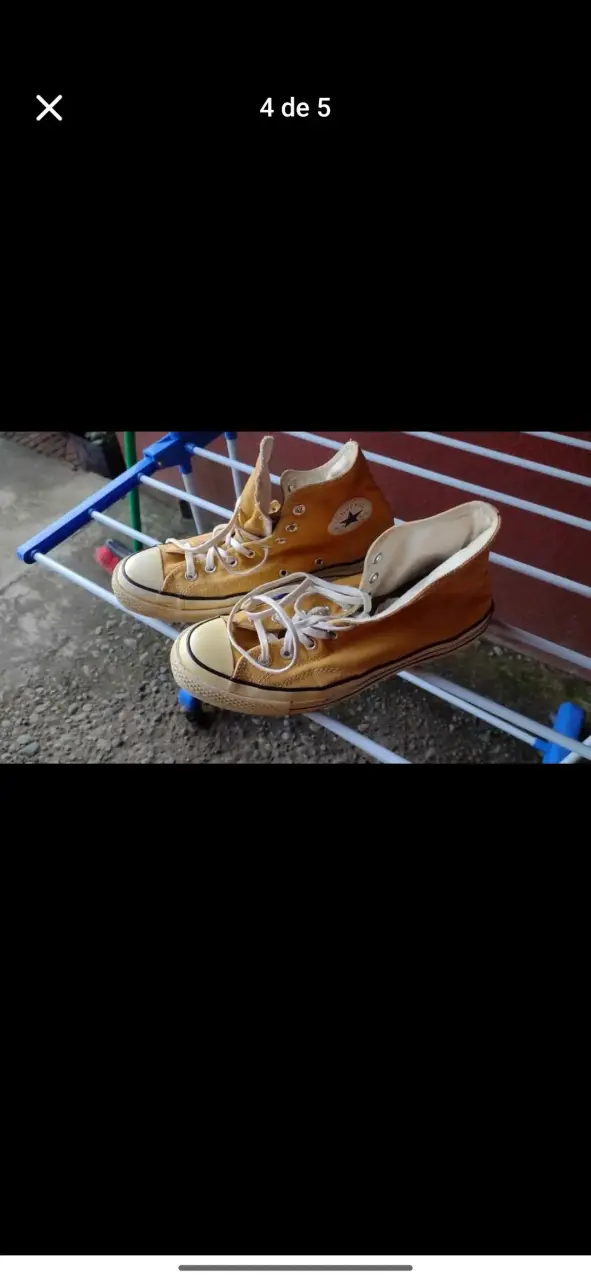 Zapatillas Converse All Star amarillas usadas - 3