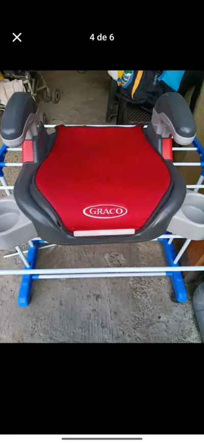 Asiento elevador para auto Graco rojo - miniatura 1