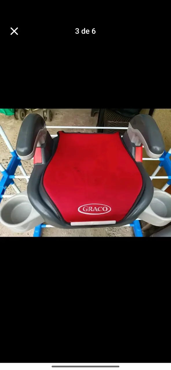 Asiento elevador para auto Graco rojo - 2