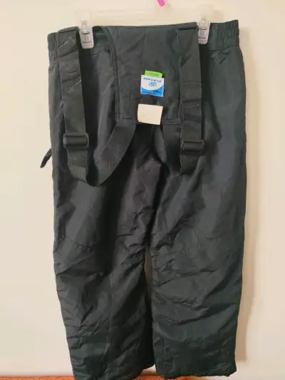 Pantalones de nieve negros con tirantes para niño - miniatura 1