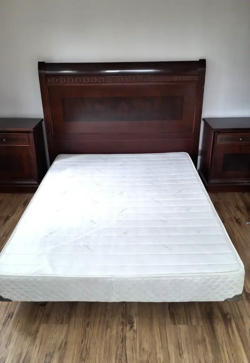 Base De Cama 2 Plazas Rosen + Respaldo + 2 Velador - 2