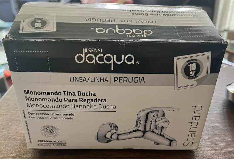 Monomando para tina y ducha Sensi Dacqua Perugia