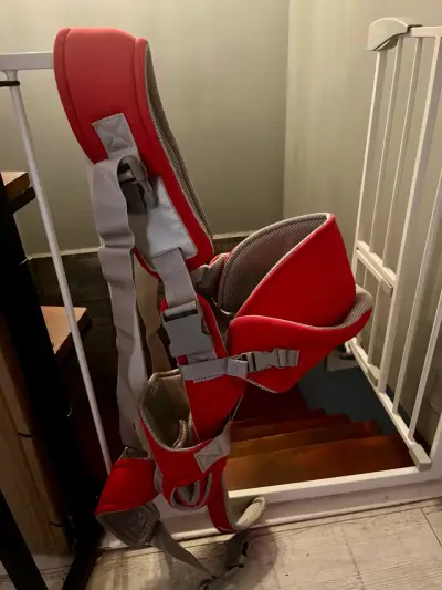 Portabebés ergonómico rojo Baby Way - miniatura 1