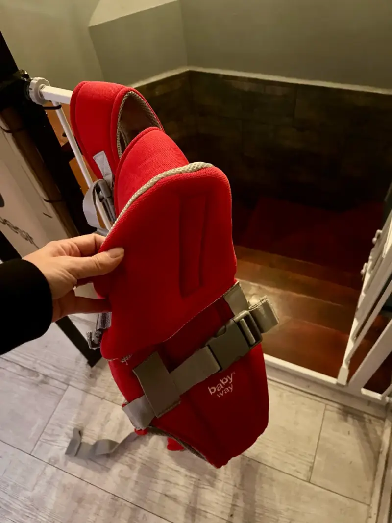 Portabebés ergonómico rojo Baby Way - 2