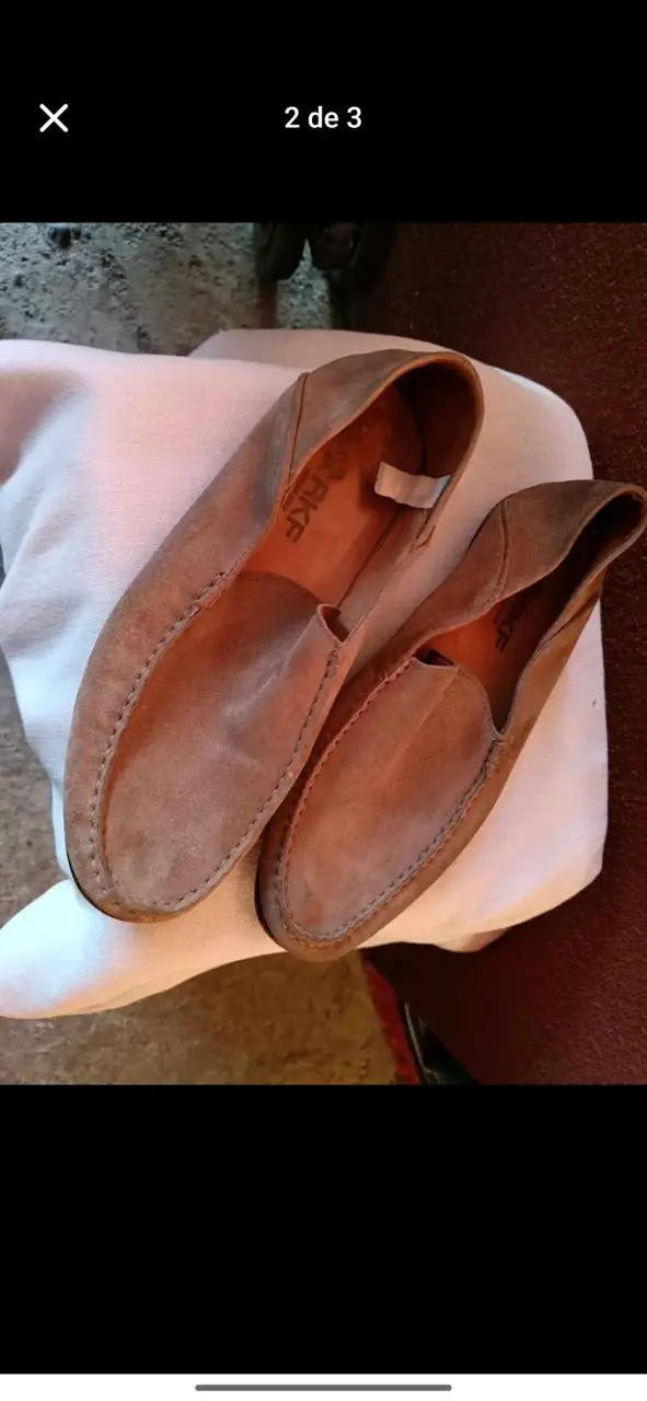 Mocasines de cuero marrón RKF para hombre - 2