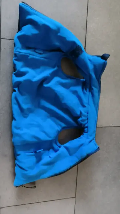 Chaqueta reversible azul para niños - miniatura 1