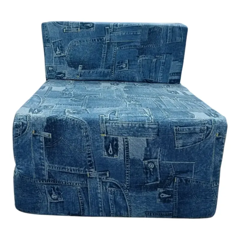 Sillón cama plegable estilo denim - 2