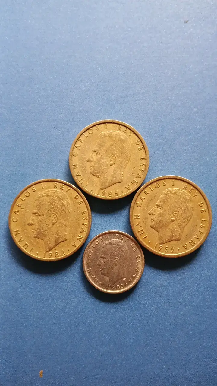 Monedas antiguas de Juan Carlos  España 1982,83,89 - 1