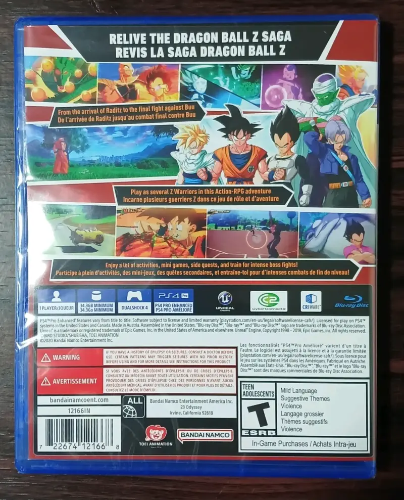 Juego PS4 Dragon Ball Z Kakarot Nuevo y sellado - 2