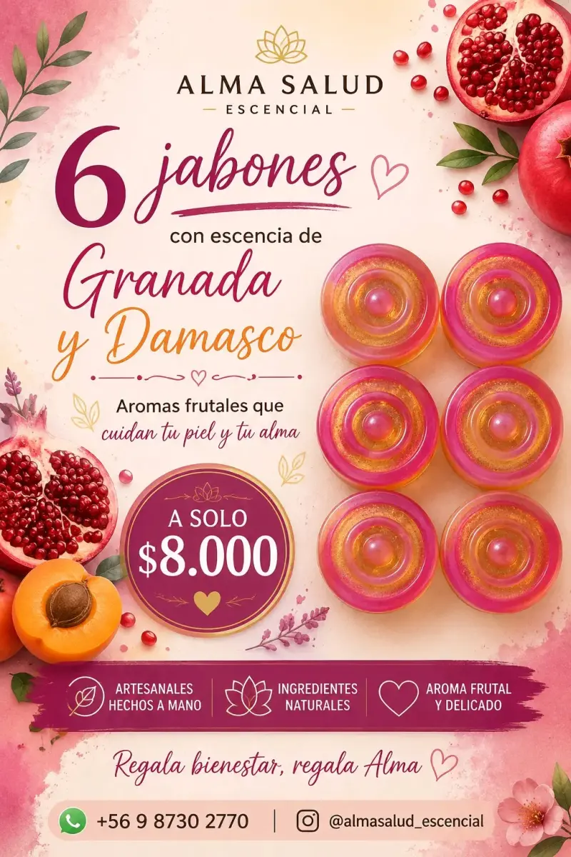 Set de jabones artesanales con esencias frutales - 1