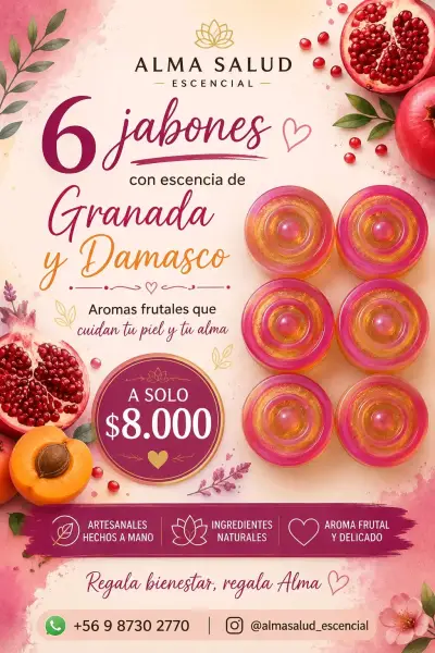 Set de jabones artesanales con esencias frutales - miniatura 1