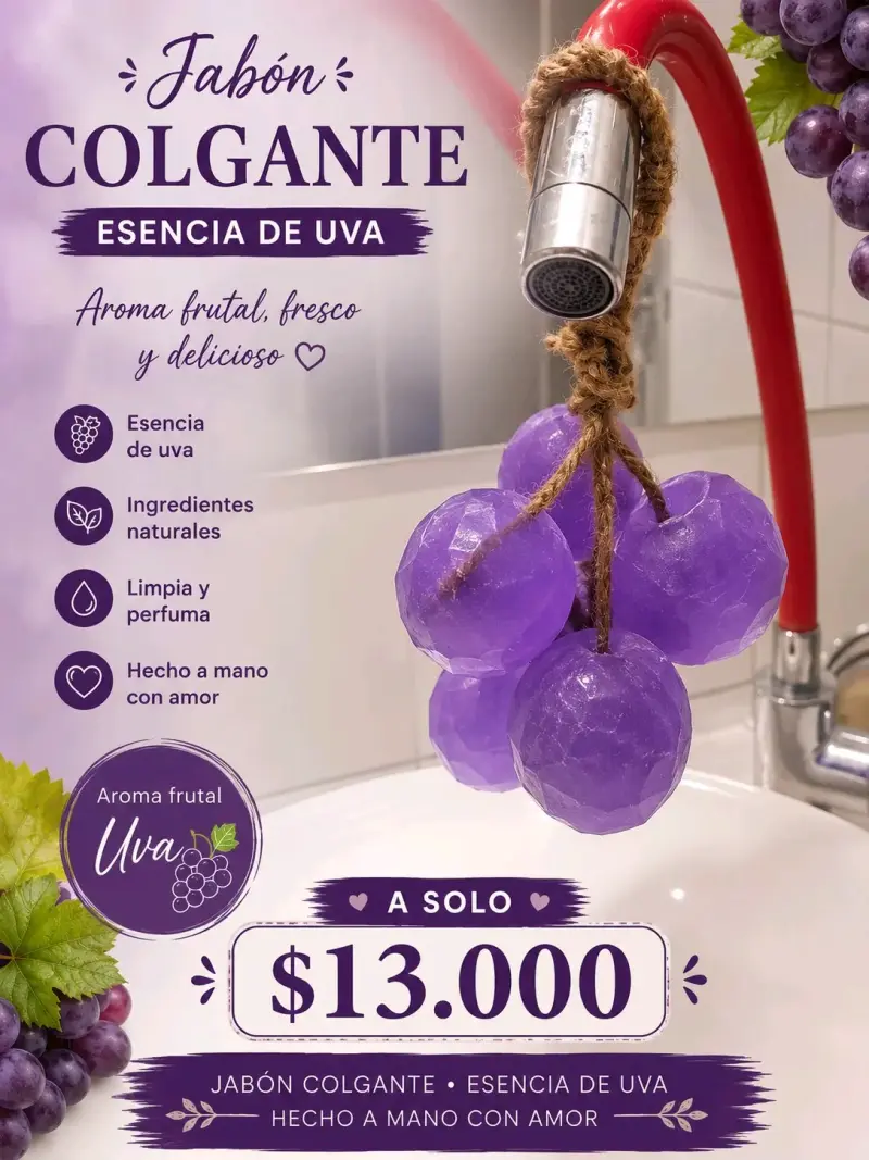 Set de jabones artesanales con esencias frutales - 2