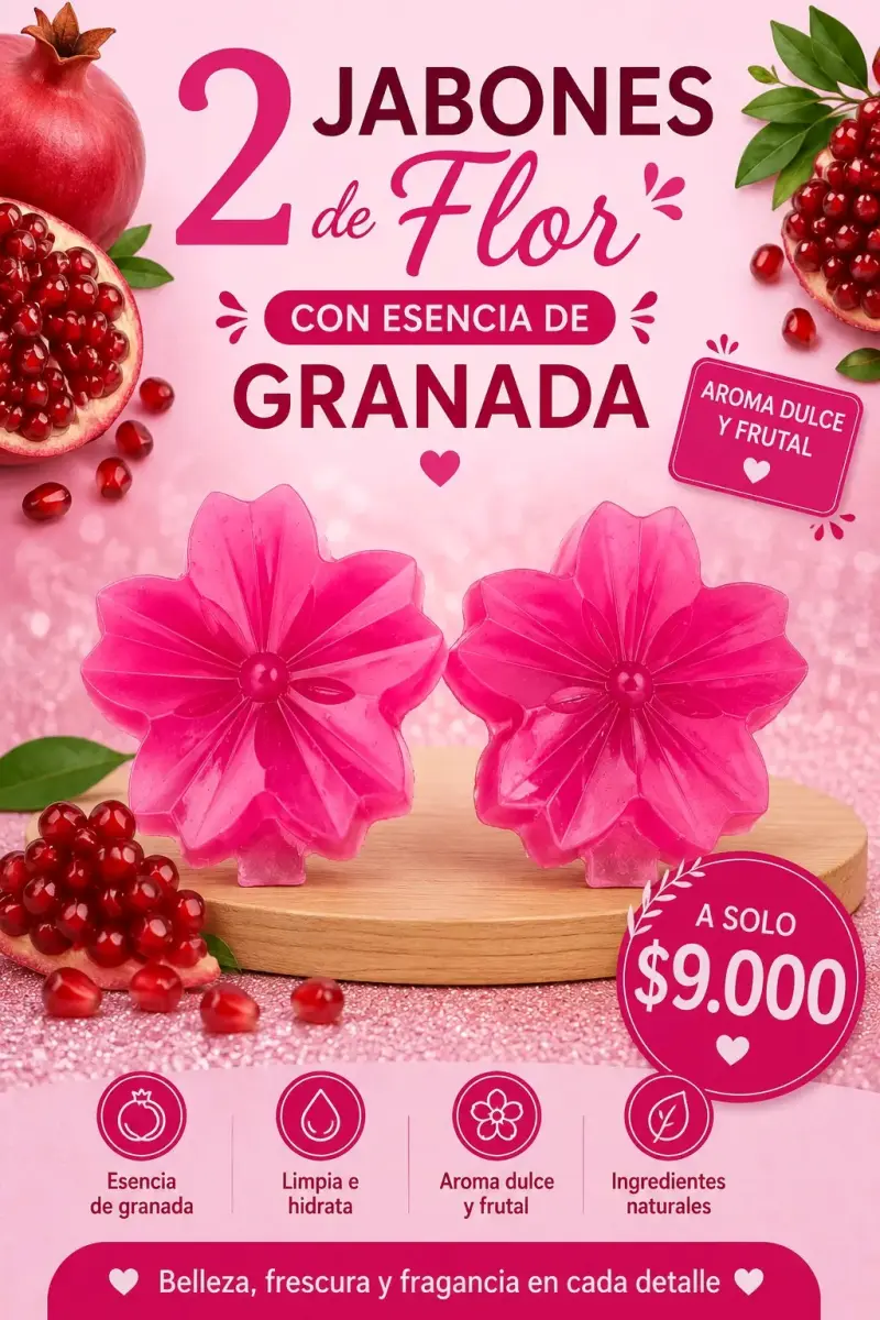 Set de jabones artesanales con esencias frutales - 4