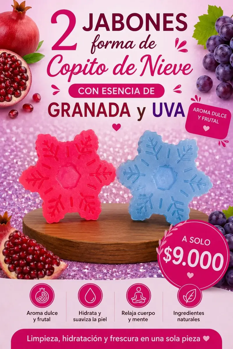 Set de jabones artesanales con esencias frutales - 5