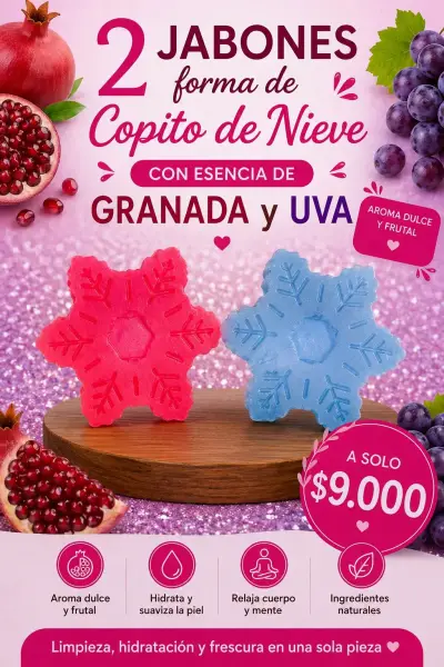 Set de jabones artesanales con esencias frutales - miniatura 5