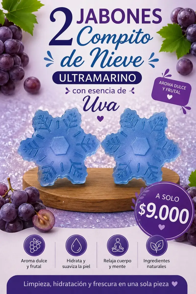Set de jabones artesanales con esencias frutales - 6