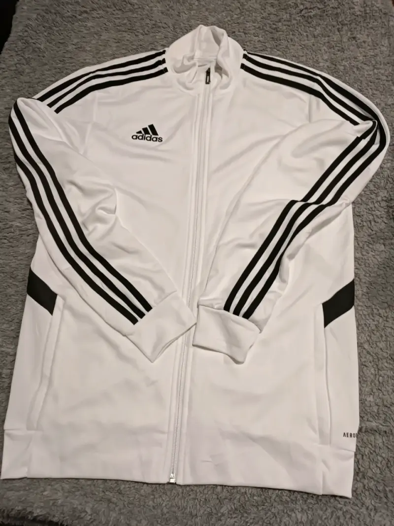 Chaqueta deportiva blanca Adidas AEROREADY