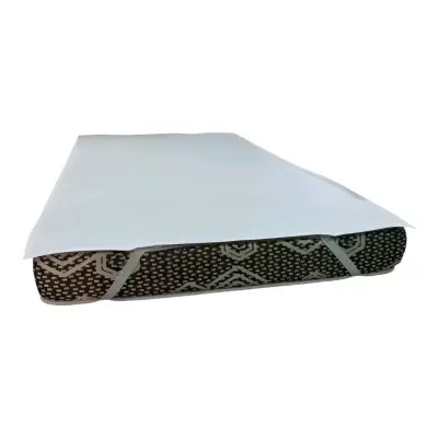Cubre colchón tela PVC impermeable blanco 1 pza - miniatura 4