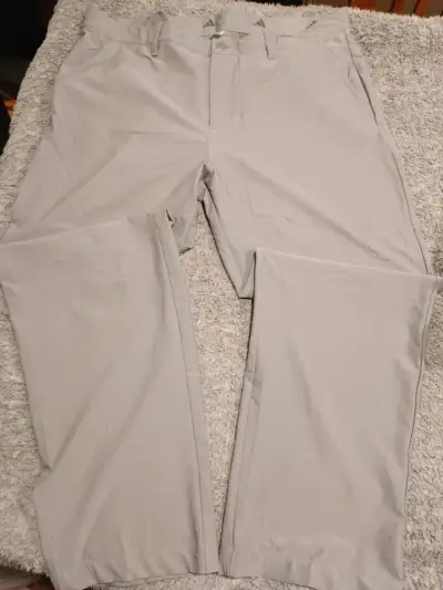 Pantalones de golf grises Adidas para hombre - miniatura 1