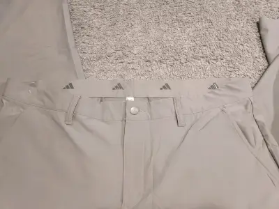 Pantalones de golf grises Adidas para hombre - miniatura 3