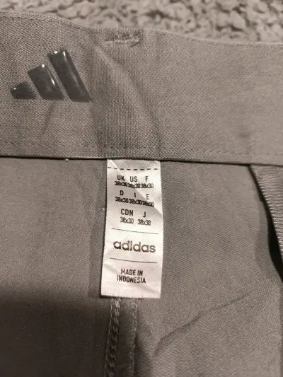 Pantalones de golf grises Adidas para hombre - miniatura 4