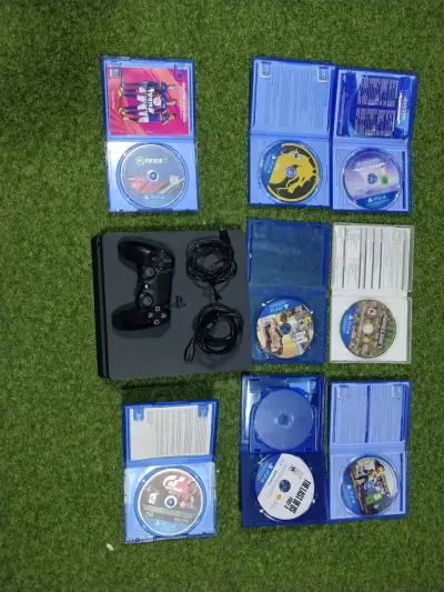 Consola PS4 con juegos y control - miniatura 4