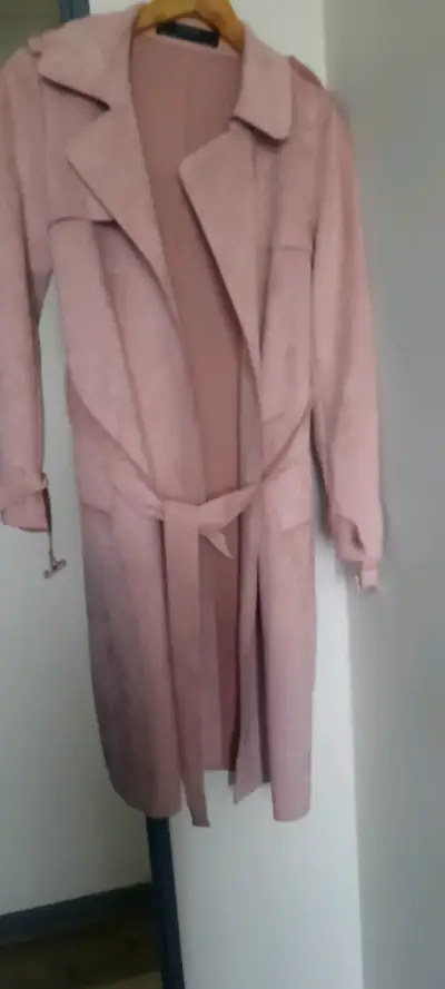 Trench  rosa claro Zara Basic elegante - miniatura 2