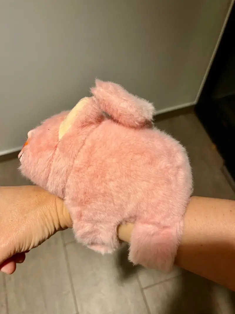 Labubu Peluche de animal rosado con orejas - 3