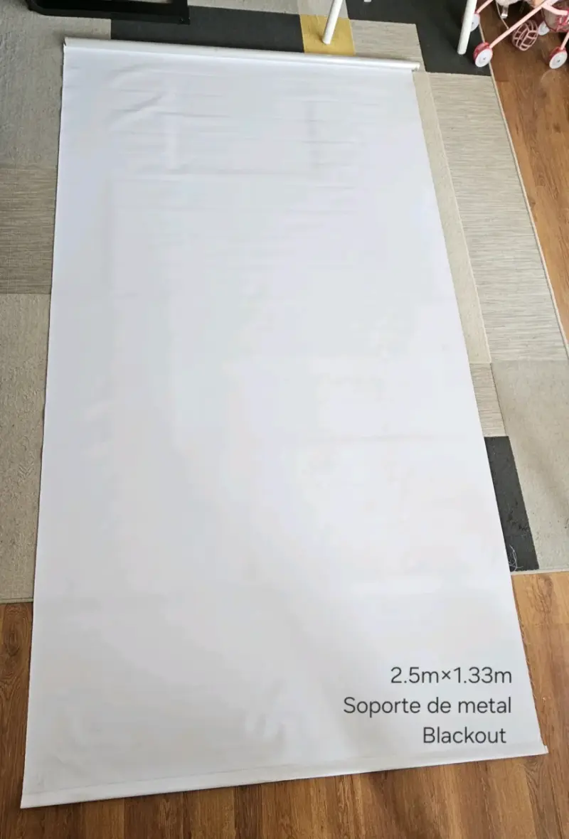 3 Cortinas blackout blancas - 1