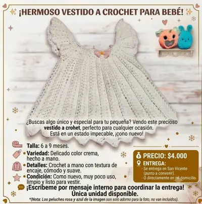 Abrigo para bebé Limonada crema con capucha - miniatura 4