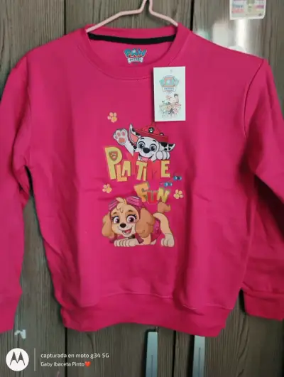 Polerón Infantil Paw Patrol y Disney - miniatura 3