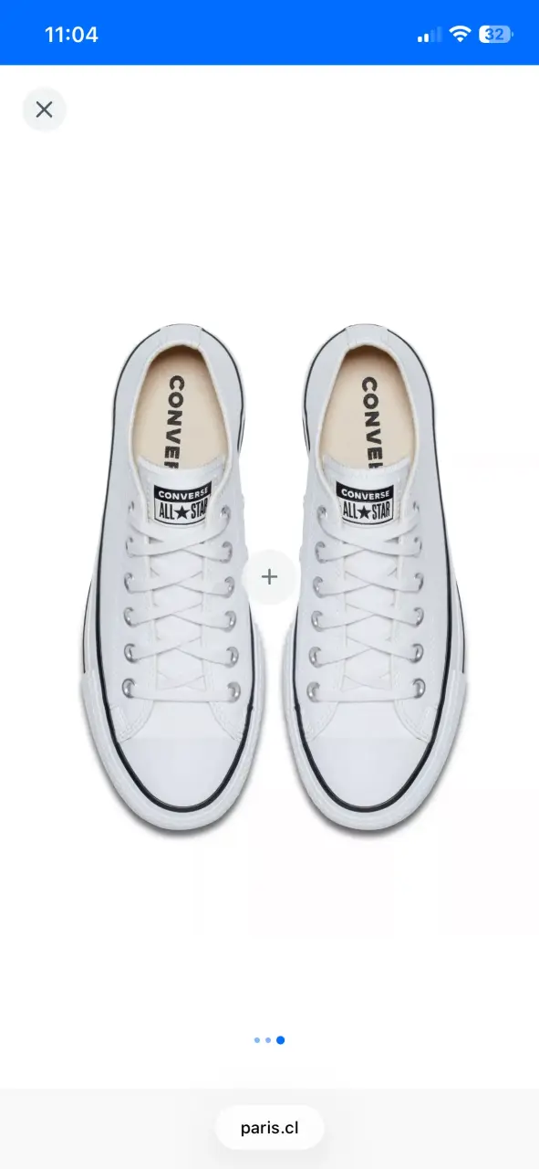 Zapatillas Converse All Star Blancas de cuero - 1