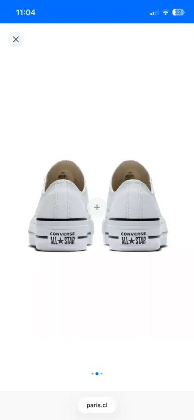 Zapatillas Converse All Star Blancas de cuero - miniatura 2