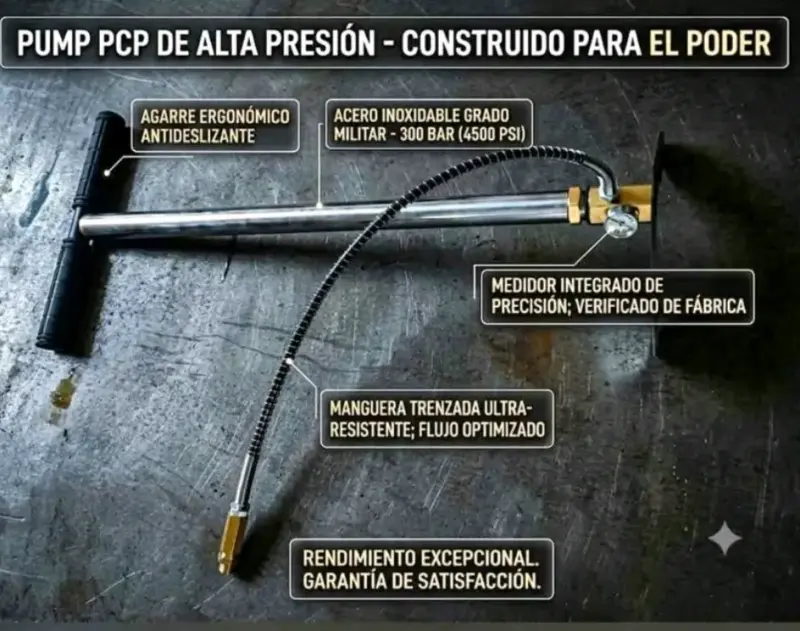 Bomba PCP de alta presión con medidor integrado - 1