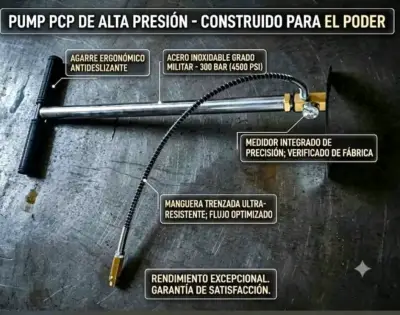 Bomba PCP de alta presión con medidor integrado - miniatura 1
