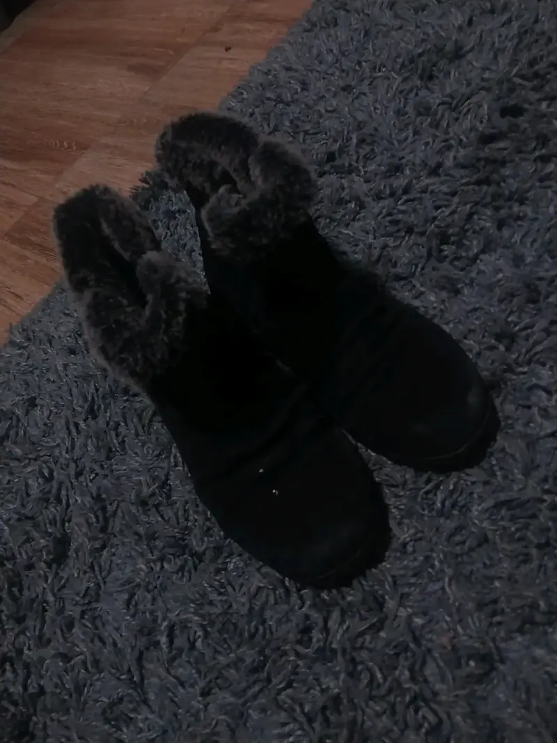 Botines de cuero negro con hebillas - 6