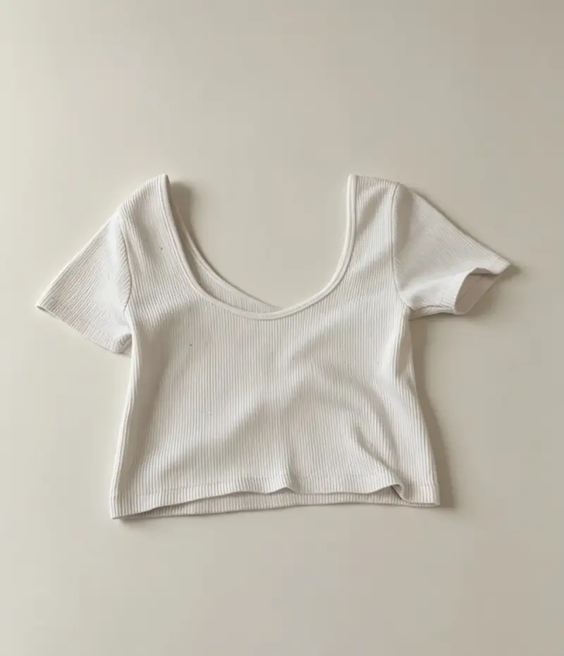 Vestido corto de encaje blanco para mujer - 4