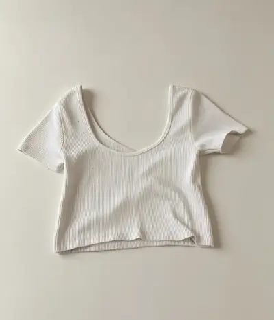 Vestido corto de encaje blanco para mujer - miniatura 4