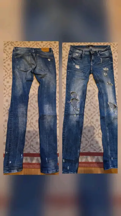 ZARA Jeans de mezclilla azul para hombre - miniatura 4
