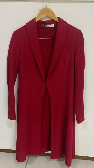 Abrigo largo rojo Cachet para mujer - miniatura 1