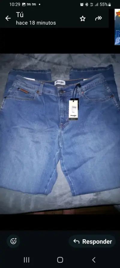 Jeans Wrangler azul para hombre - miniatura 1
