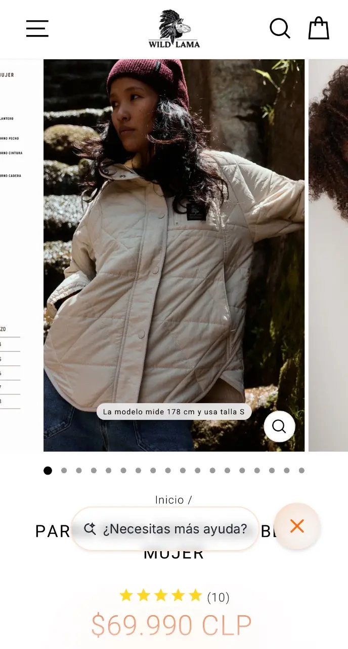 Chaqueta beige Wild Lama - 1