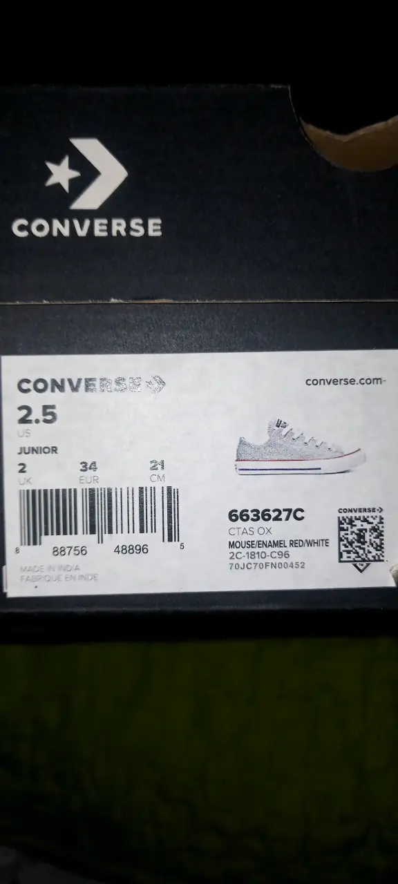 Zapatillas Converse plateadas para niños - 3