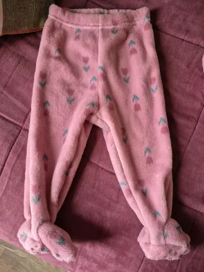 Conjunto pijama de polar para bebé URB rosa - miniatura 3